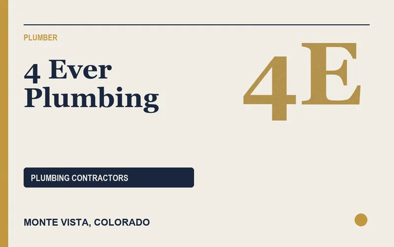 4 Ever Plumbing in Monte Vista, Colorado