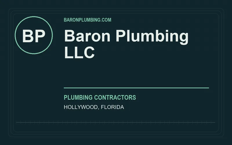 Baron Plumbing LLC in Hollywood, Florida