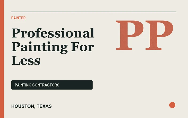 Professional Painting For Less in Houston, Texas