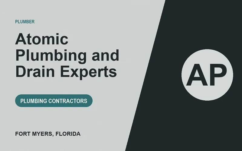 Atomic Plumbing and Drain Experts in Fort Myers, Florida