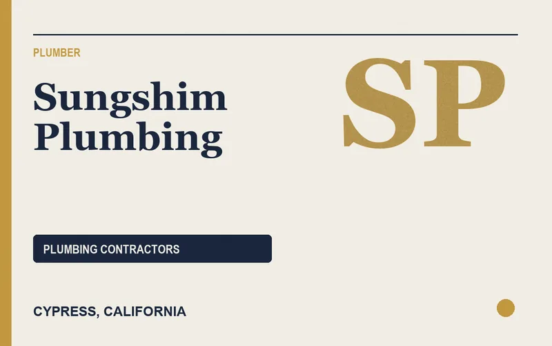 Sungshim Plumbing in Cypress, California