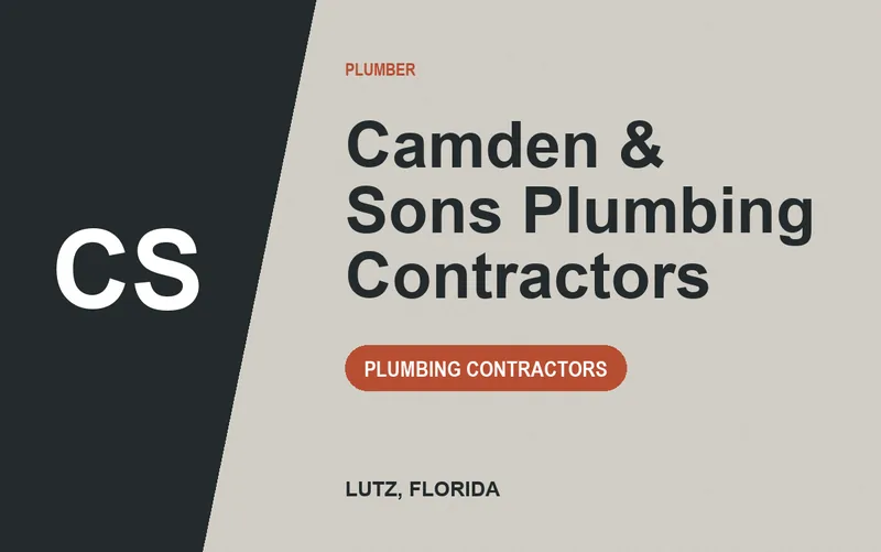 Camden & Sons Plumbing Contractors in Lutz, Florida