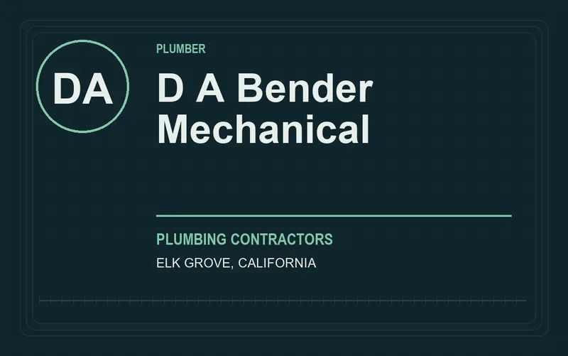 D A Bender Mechanical in Elk Grove, California