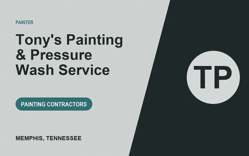 Tony's Painting & Pressure Wash Service in Memphis, Tennessee