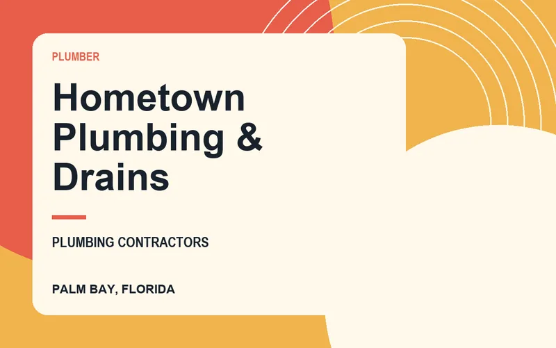 Hometown Plumbing & Drains in Palm Bay, Florida