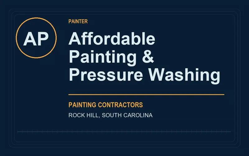 Affordable Painting & Pressure Washing in Rock Hill, South Carolina