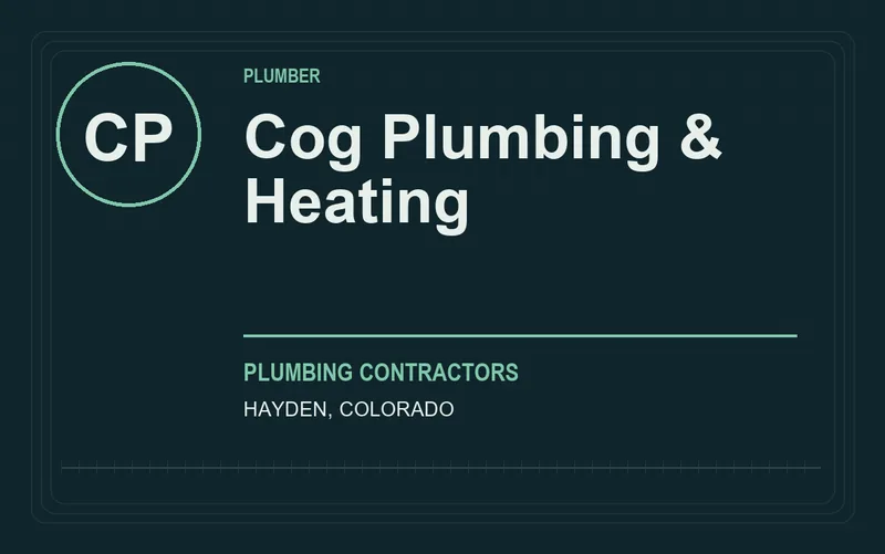 Cog Plumbing & Heating in Hayden, Colorado