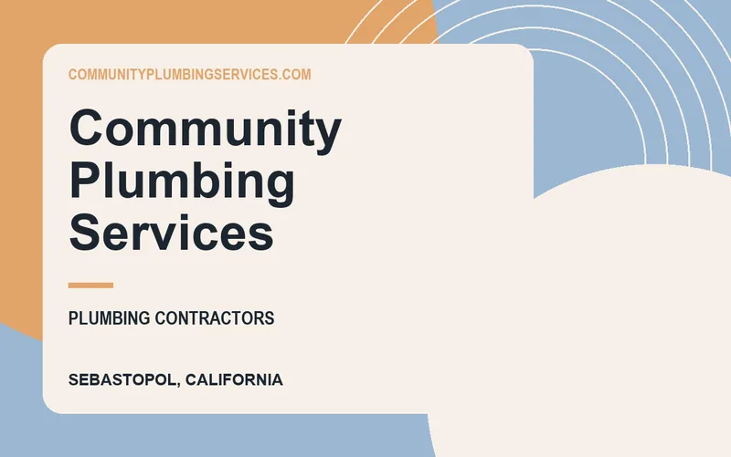 Community Plumbing Services in Sebastopol, California
