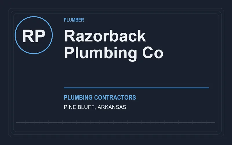 Razorback Plumbing Co in Pine Bluff, Arkansas