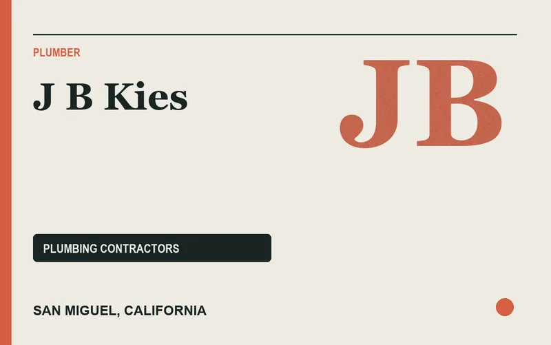 J B Kies in San Miguel, California