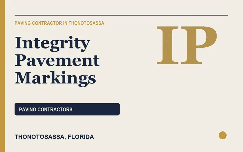 Integrity Pavement Markings in Thonotosassa, Florida