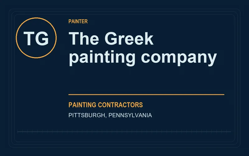 The Greek painting company in Pittsburgh, Pennsylvania