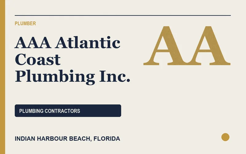 AAA Atlantic Coast Plumbing Inc. in Indian Harbour Beach, Florida