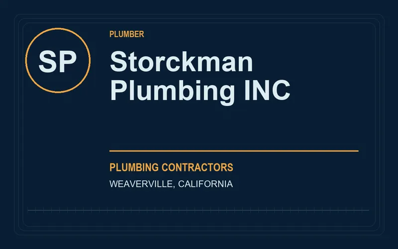 Storckman Plumbing INC in Weaverville, California