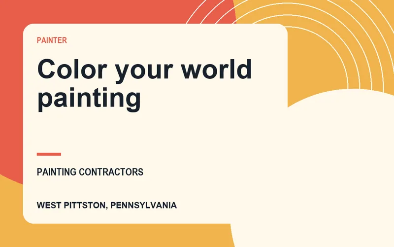 Color your world painting in West Pittston, Pennsylvania