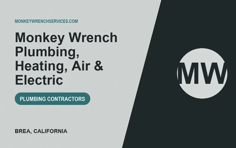 Monkey Wrench Plumbing, Heating, Air & Electric in Brea, California