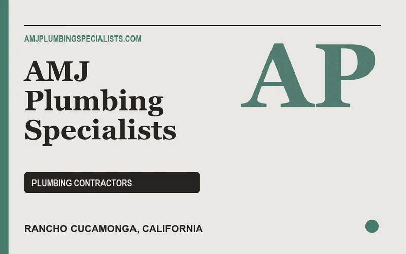 AMJ Plumbing Specialists in Rancho Cucamonga, California