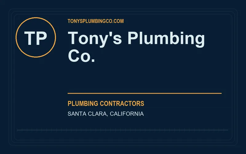 Tony's Plumbing Co. in Santa Clara, California