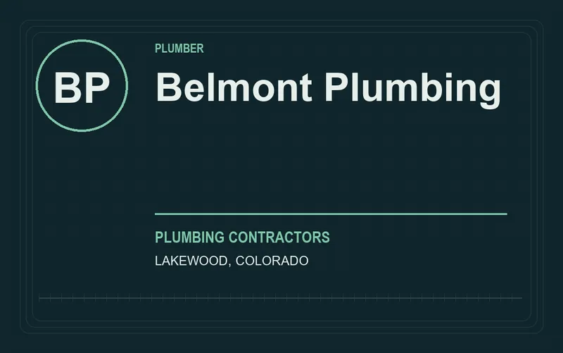 Belmont Plumbing in Lakewood, Colorado