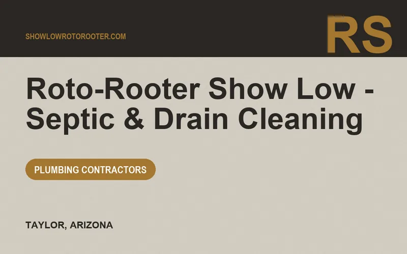 Roto-Rooter Show Low - Septic & Drain Cleaning in Taylor, Arizona