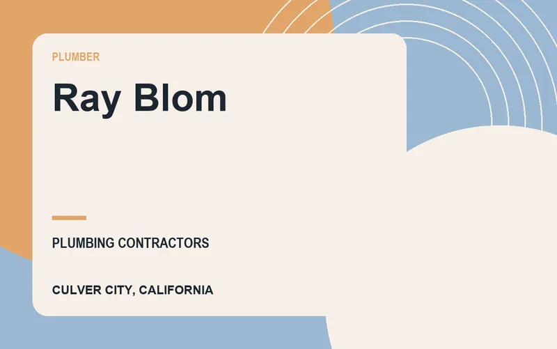 Ray Blom in Culver City, California