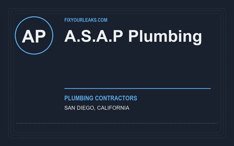 A.S.A.P Plumbing in San Diego, California
