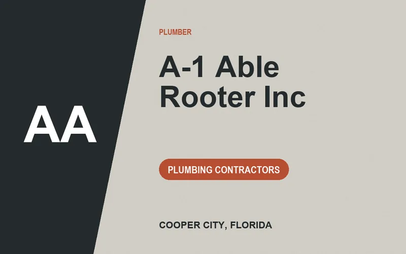 A-1 Able Rooter Inc in Cooper City, Florida