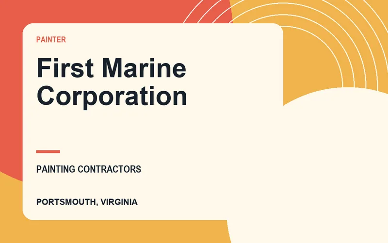 First Marine Corporation in Portsmouth, Virginia