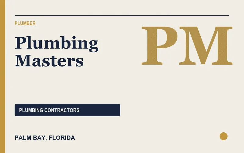 Plumbing Masters in Palm Bay, Florida