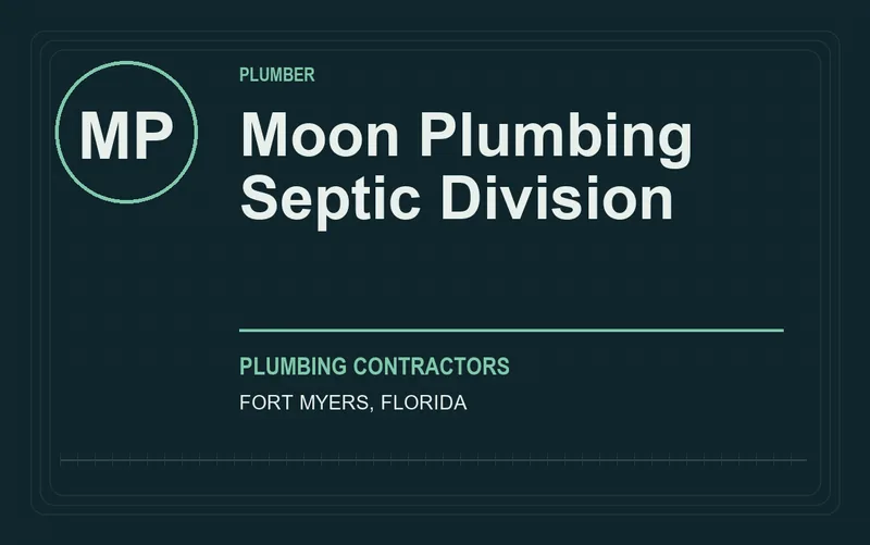 Moon Plumbing Septic Division in Fort Myers, Florida