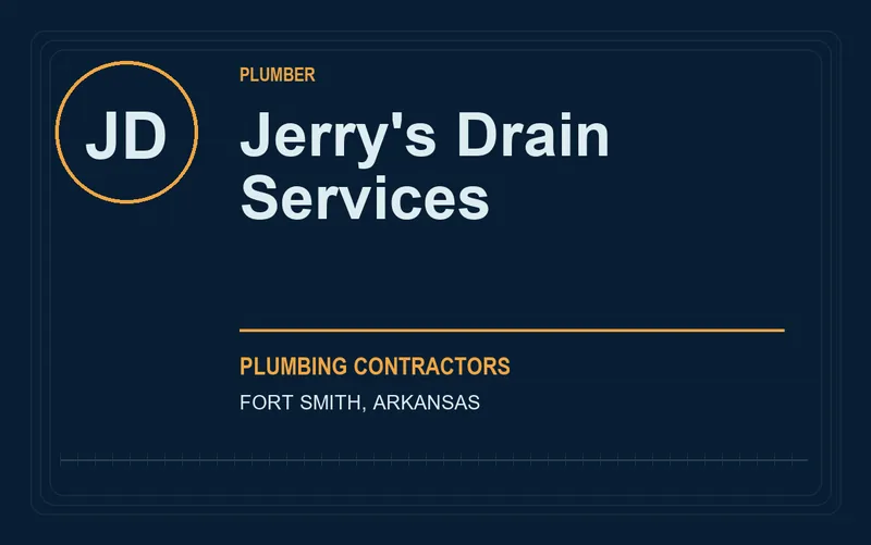 Jerry's Drain Services in Fort Smith, Arkansas
