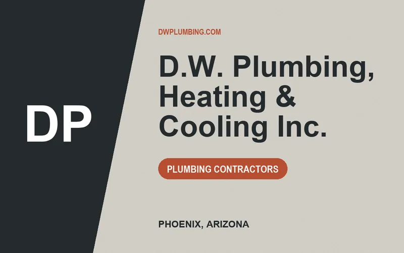 D.W. Plumbing, Heating & Cooling Inc. in Phoenix, Arizona