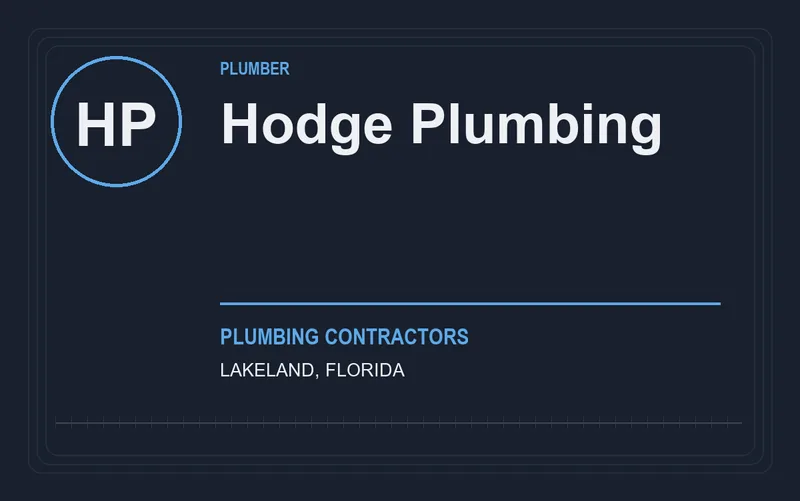 Hodge Plumbing in Lakeland, Florida