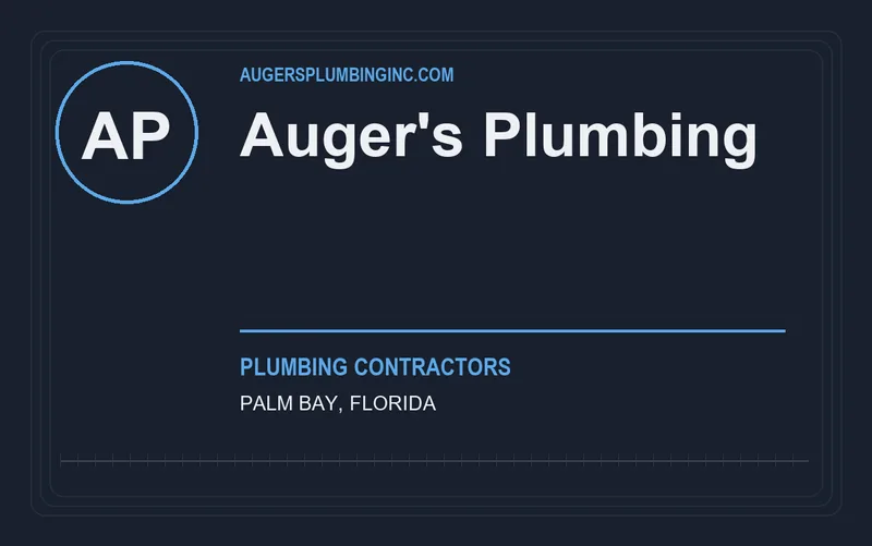 Auger's Plumbing in Palm Bay, Florida
