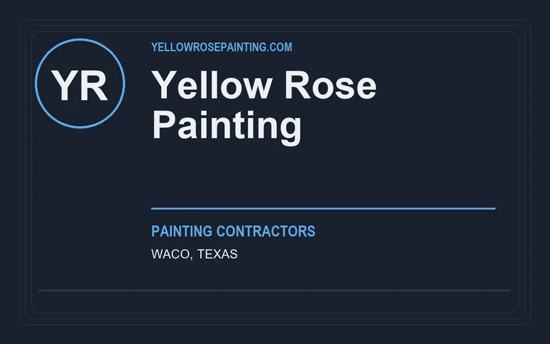 Yellow Rose Painting in Waco, Texas