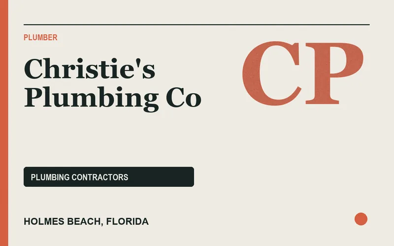 Christie's Plumbing Co in Holmes Beach, Florida