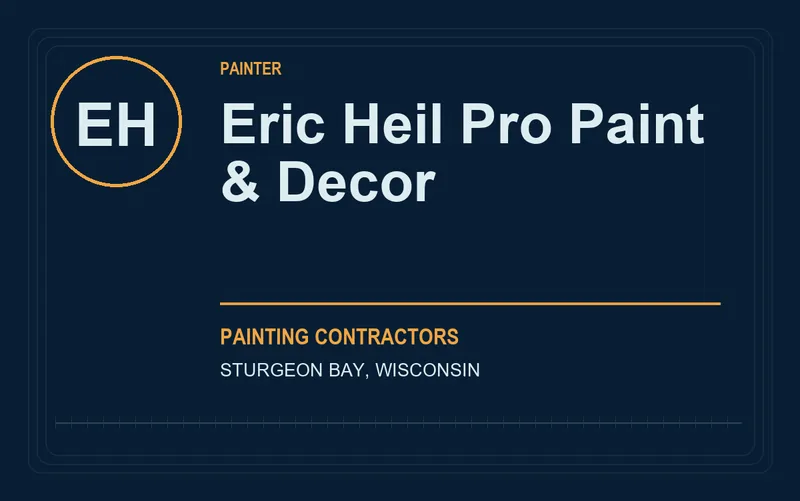 Eric Heil Pro Paint & Decor in Sturgeon Bay, Wisconsin