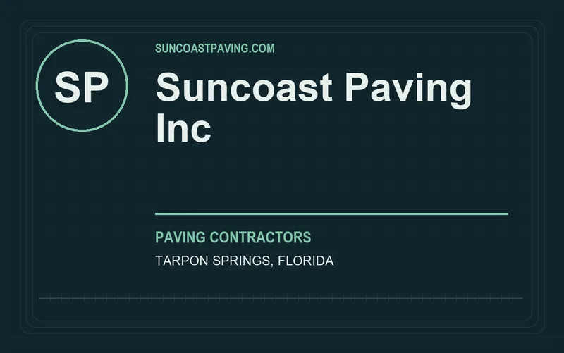 Suncoast Paving Inc in Tarpon Springs, Florida