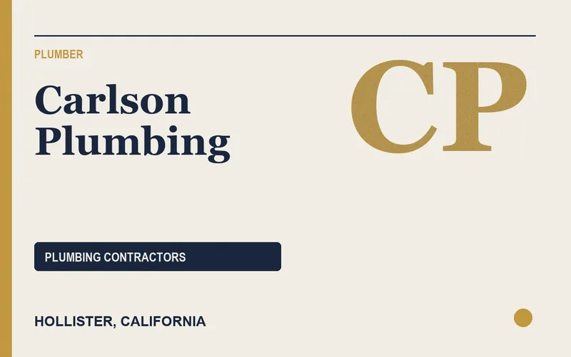 Carlson Plumbing in Hollister, California