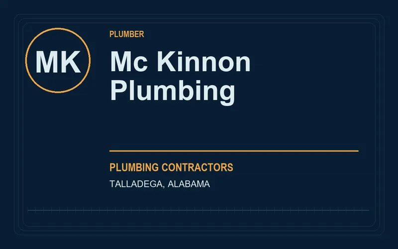 Mc Kinnon Plumbing in Talladega, Alabama