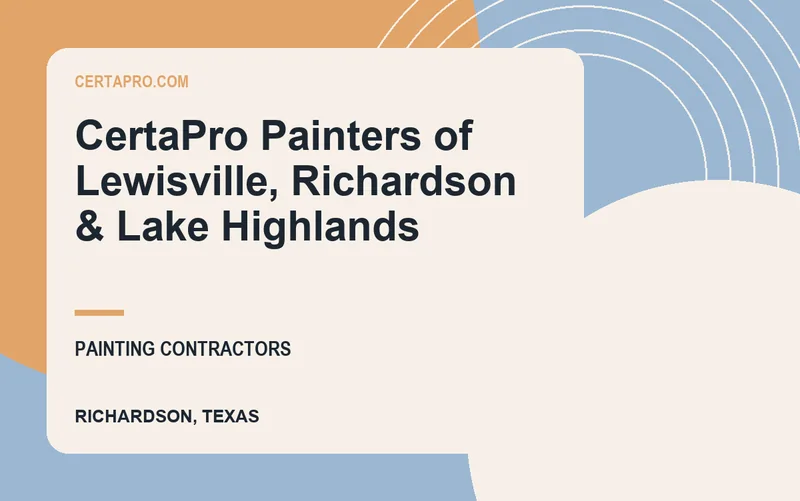 CertaPro Painters of Lewisville, Richardson & Lake Highlands in Richardson, Texas