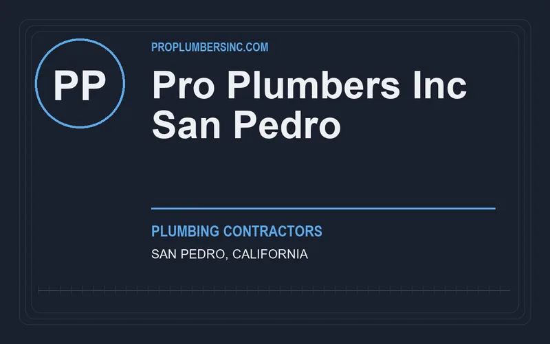 Pro Plumbers Inc San Pedro in San Pedro, California