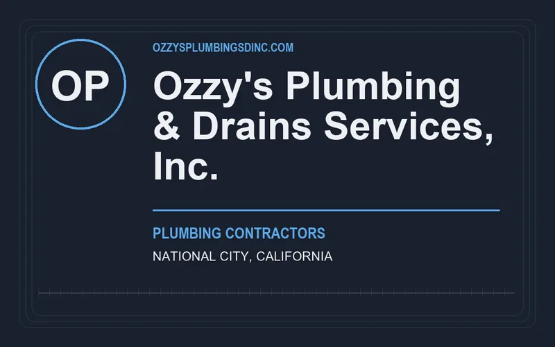 Ozzy's Plumbing & Drains Services, Inc. in National City, California