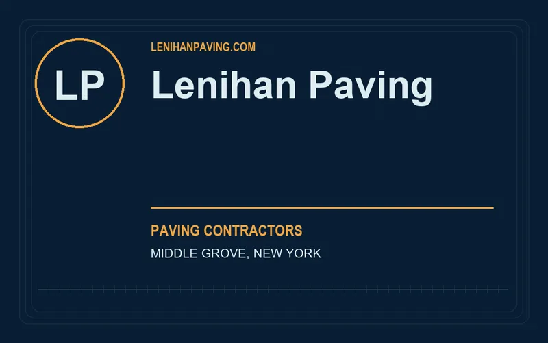 Lenihan Paving in Middle Grove, New York