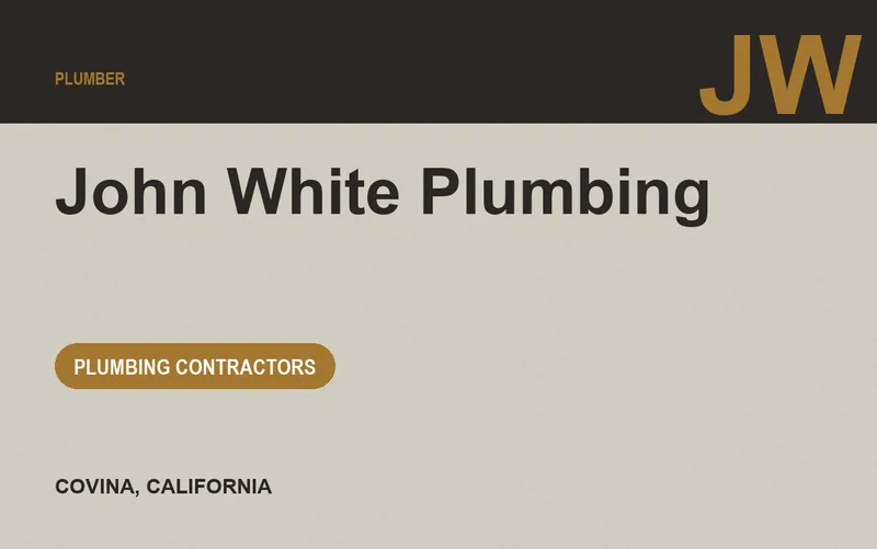 John White Plumbing in Covina, California