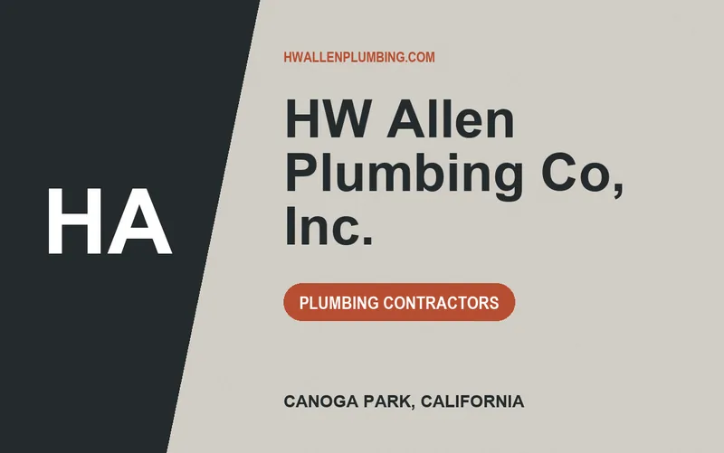 HW Allen Plumbing Co, Inc. in Canoga Park, California