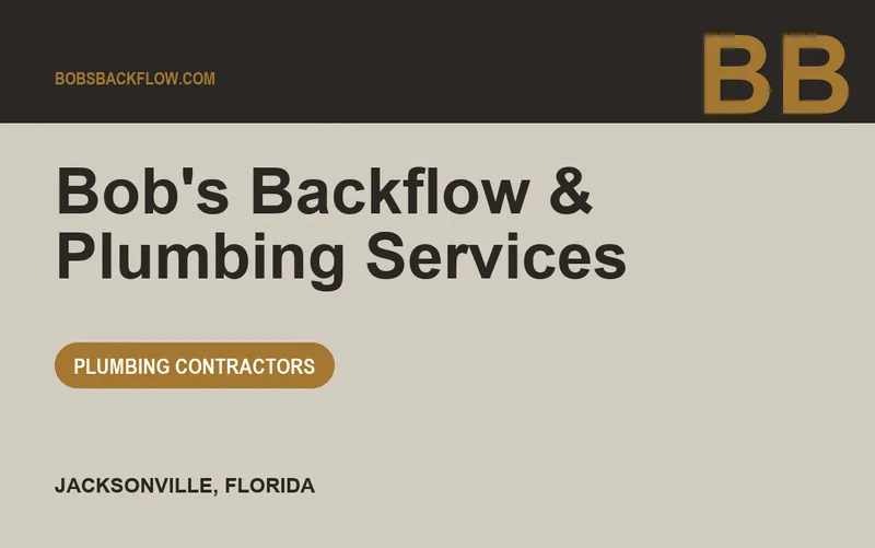 Bob's Backflow & Plumbing Services in Jacksonville, Florida