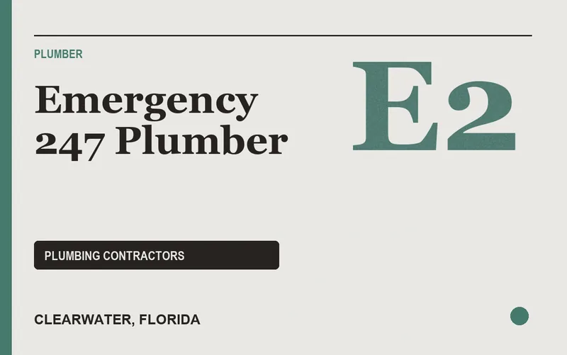 Emergency 247 Plumber in Clearwater, Florida