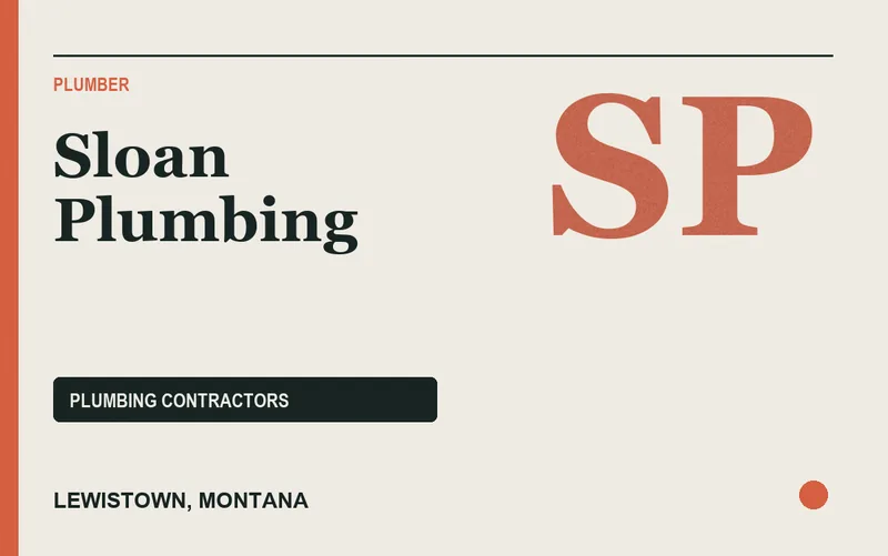 Sloan Plumbing in Lewistown, Montana