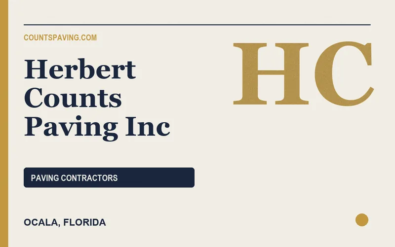 Herbert Counts Paving Inc in Ocala, Florida